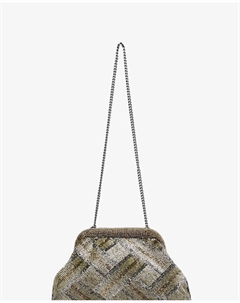 Женская сумка с бисером и геометрическим узором, золотой Scalpers