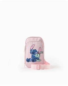 Детская сумка с изображением Ститча и регулируемым ремнем через плечо, розовый Zippy