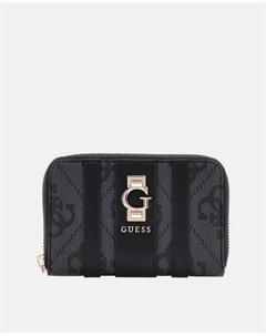 Средний кошелек на молнии, темно-серый Guess