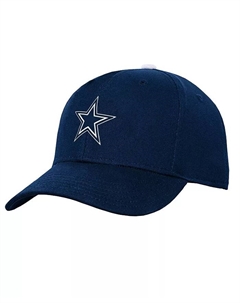 Кепка темно-синяя с закругленными углами и регулируемой формой для больших мальчиков и девочек в стиле Dallas Cowboys Team Outerstuff