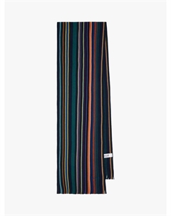 Шарф из мериносовой шерсти в полоску Paul smith