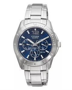 Мужские хронографические часы со стальным браслетом 41 мм AG8300-52L Citizen