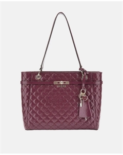 Сумка через плечо на застежке-молнии, бордовый Guess