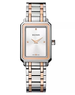 Женские швейцарские часы Eirini с двухцветным браслетом из нержавеющей стали, 25x33 мм Balmain