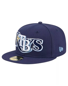 Мужская синяя кепка Tampa Bay Rays Overlap 59FIFTY New era