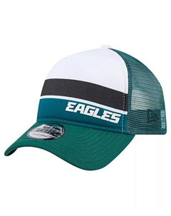 Детская регулируемая кепка Philadelphia Eagles Sport Night Color Block 9FORTY A-Frame Trucker в цвете Midnight Green New era