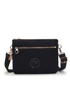 Женская средняя сумка с металлическими застежками, черный Kipling
