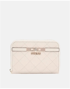 Средний кошелек на молнии, бежевый Guess