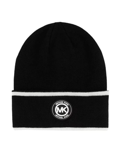 Мужская объемная шапка с широкой манжетой, черный Michael kors