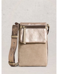 Сумка кросс-боди Tiggy из замши, Gold/Tan White stuff