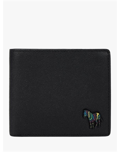 Кошелек из кожи Zebra с монетницей, Black Paul smith