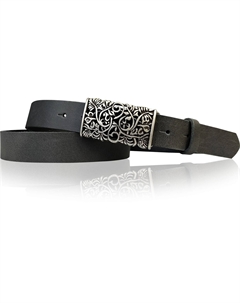 Кожаный ремень, серый Fronhofer