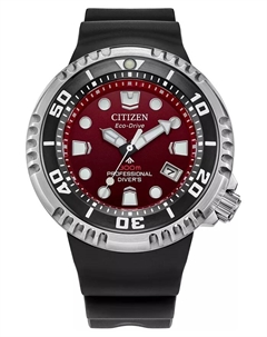 Мужские часы для дайвинга Promasters Sea Dive Black с ремешком из BENEBiOL PU, 46 мм Citizen