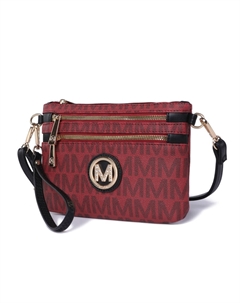 Geneve M Signature поясная сумка и клатч, Burgundy Mkf