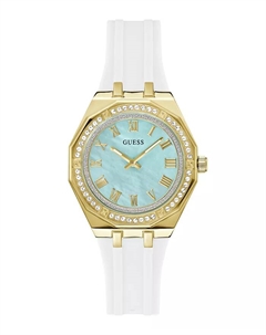 Женские аналоговые белые силиконовые часы, 36 мм Guess