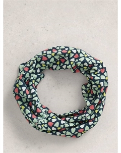 Шарф-снуд Heart Versatile Roll, Navy/Multi White stuff