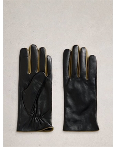 Кожаные перчатки Carrie, Pure Black White stuff