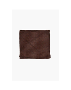 КОЛЛЕКЦИЯ CC Карманный платок из шелка и шерсти с узором, коричневый Corneliani