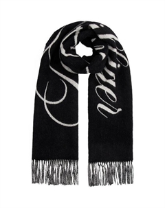 Шерстяной шарф с логотипом Script Tommy hilfiger