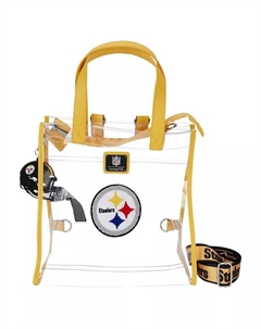 Сумка-рюкзак трансформер Pittsburgh Steelers прозрачная Loungefly