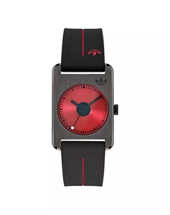 Унисекс аналоговые черные силиконовые часы, 32 мм Adidas