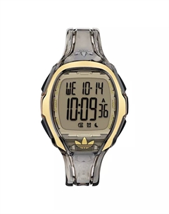 Унисекс-часы аналоговые черные, корпус из смолы, 45 мм Adidas