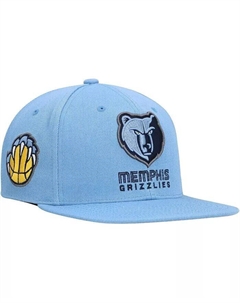 Мужская голубая кепка Memphis Grizzlies Side Core 2.0 Snapback, синий Mitchell and ness