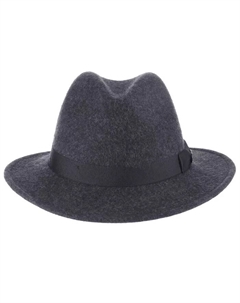 Мужская фетровая шляпа-сафари из мнущегося фетра, серый Scala