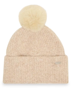 Женская шапка-бини Caught Brushed Fine Rib Knit, загар/бежевый Steve madden