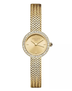 Миниатюрные женские часы-браслет Mini Small Edit с корпусом из нержавеющей стали золотого оттенка, диаметр 20.4 мм Rosefield