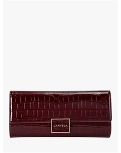 Клатч Jessica с тиснением под крокодила, Dark Red Carvela