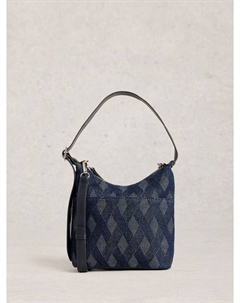 Мини-сумка через плечо, Dark Blue White stuff