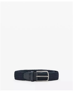 Мужской плетеный эластичный ремень, синий Mango