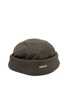 Хлопковая шапка с ребристым краем, зеленый Barbour