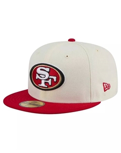 Мужская бело-алая кепка San Francisco 49ers Main 59FIFTY Fitted New era