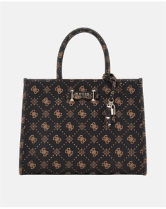 Сумка через плечо на застежке-молнии, темно-коричневый Guess