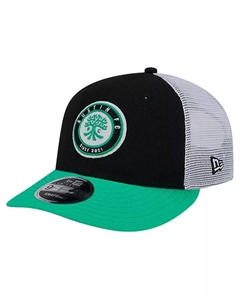 Мужская черная кепка Austin FC Throwback Trucker Low Profile 9FIFTY Snapback New era