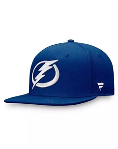 Мужская синяя бейсболка Tampa Bay Lightning Core Primary Logo Snapback Fanatics
