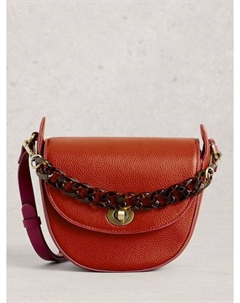 Кожаная сумка-кроссбод Sasha, Mid Orange White stuff