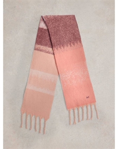 Шарф Shelly с цветными блоками, Pink/Multi White stuff