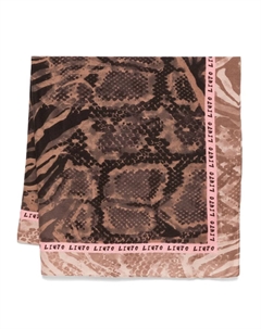 Шарф с логотипом, коричневый Liu jo