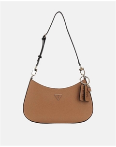 Средняя сумка через плечо на молнии, бежевый Guess