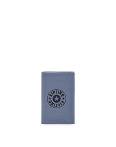 Маленькая визитница с логотипом, серебристо-голубой Kipling