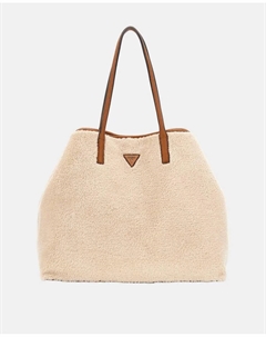 Сумка через плечо с магнитным замком, бежевый Guess