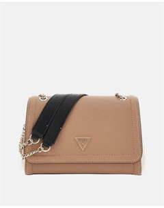 Сумка через плечо с магнитным застежкой, бежевый Guess