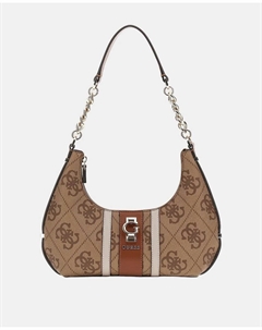 Сумка через плечо на застежке-молнии, бежевый Guess