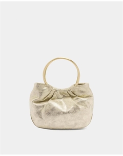 Вечерняя сумка-трансформер через плечо металлического цвета с жесткой ручкой и магнитной застежкой, однотонная Parfois