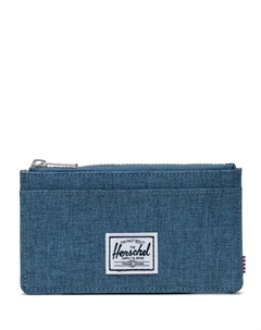 Унисекс-картхолдер из экологически чистой ткани с молнией, синий Herschel