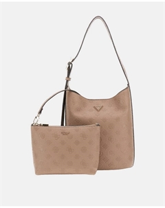 Сумка через плечо с магнитным замком, бежевый Guess