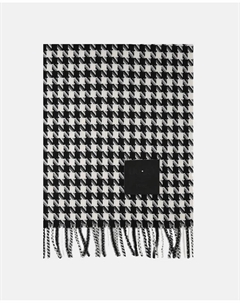 Макси-шарф с рисунком «гусиная лапка», черный Liu jo